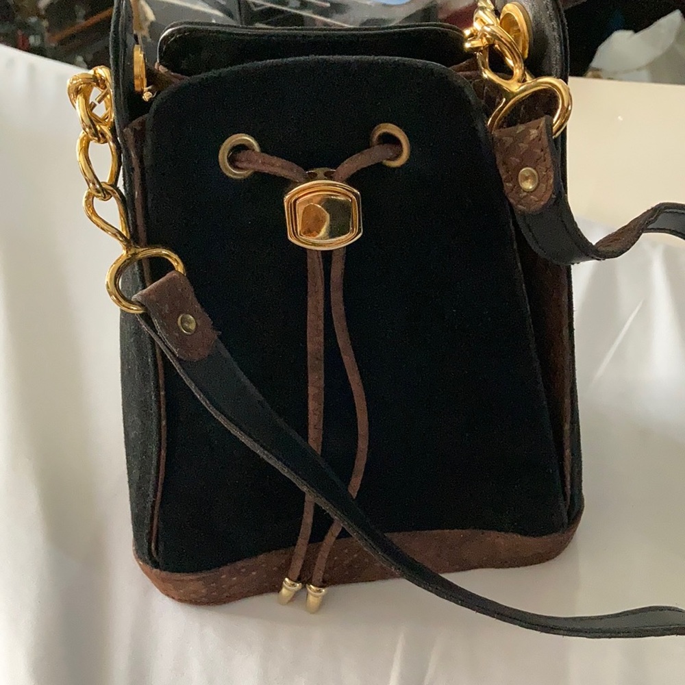 Vintage suede hobo